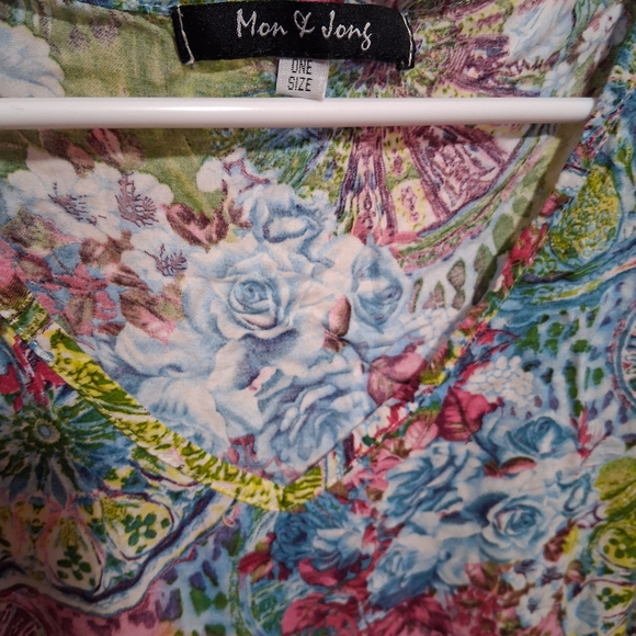 Ashley By 26 International Colorful Floral Tunic - Picture 3 of 3